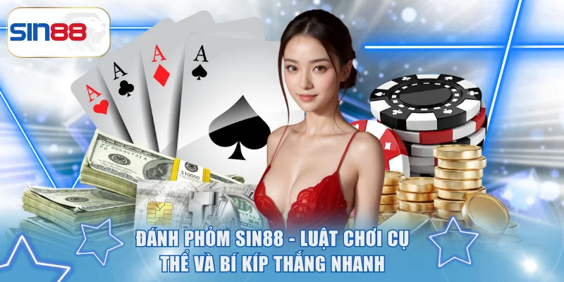 Đánh Phỏm SIN88 - Luật Chơi Cụ Thể Và Bí Kíp Thắng Nhanh 1 Đánh Phỏm